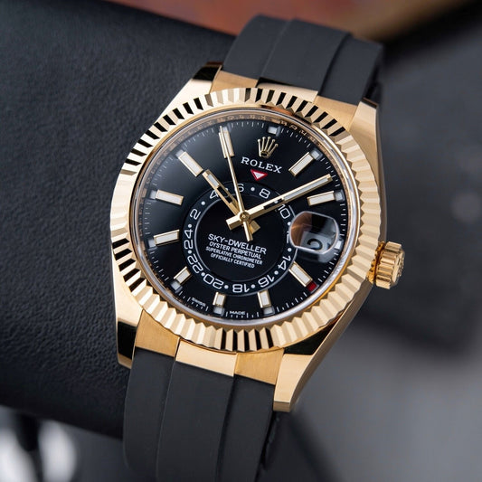 ROLEX SKY DWELLER OYSTERFLEX (GOLD BLACK)