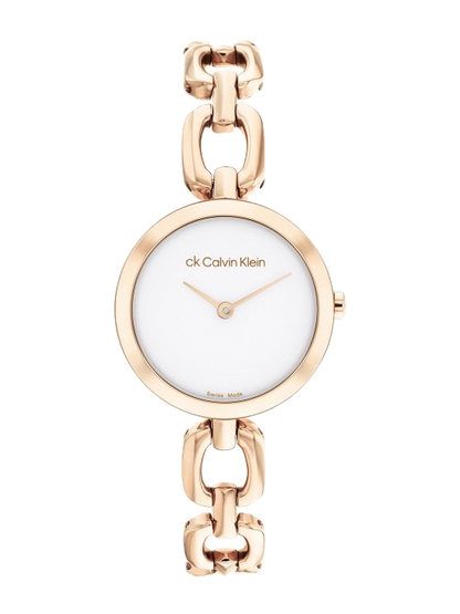 Calvin Klein Women Swiss Jewelry Link Analogue Watch (GOLD)