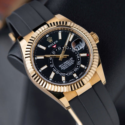 ROLEX SKY DWELLER OYSTERFLEX (GOLD BLACK)