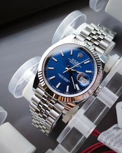 ROLEX  DATE JUST (SILVER BLUE) - VIRAT KOHLI