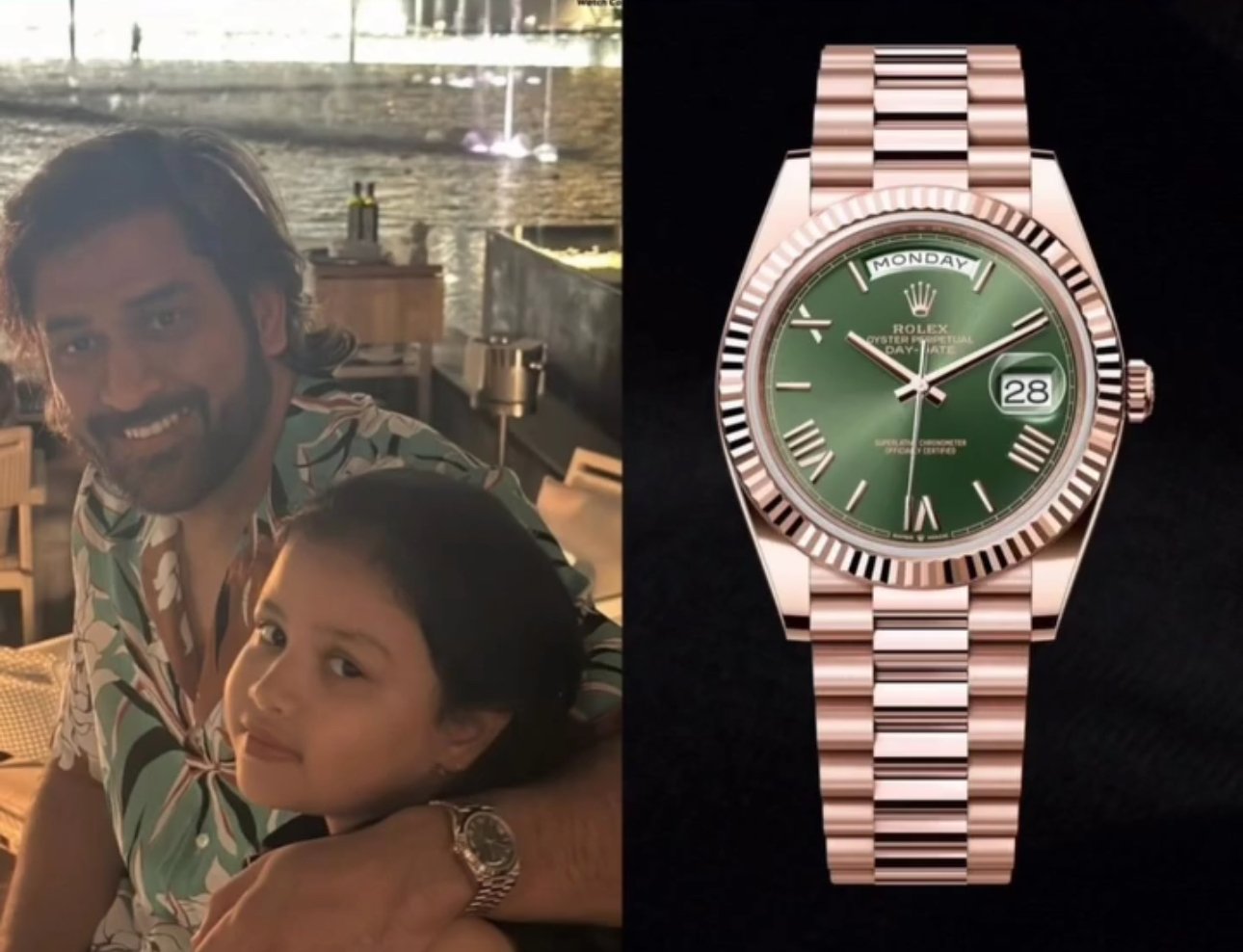 ROLEX DAY DATE (GOLD - CHOCOLATE) - MS DHONI