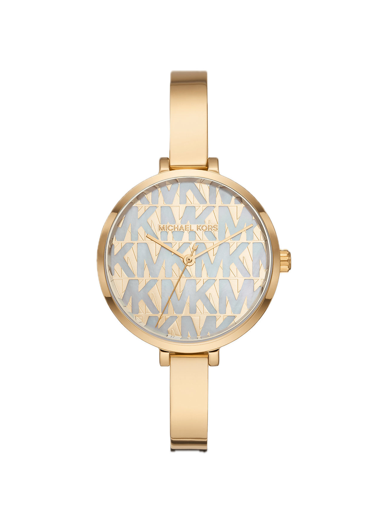 MICHAEL KORS NAIA GOLD-TONE LOGO WATCH