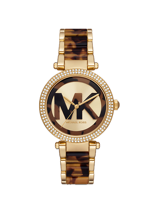 MICHAEL KORS  PARKER PAVE GOLD TONE
