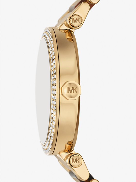 MICHAEL KORS  PARKER PAVE GOLD TONE