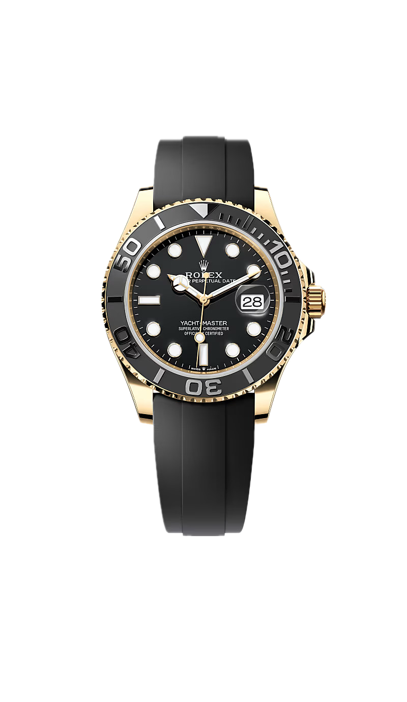 ROLEX YACHT MASTER OYSTER FLEX (GOLD BLACK)