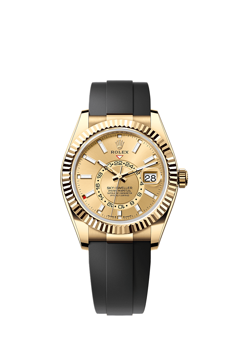 ROLEX SKY DWELLER OYSTERFLEX (GOLD)